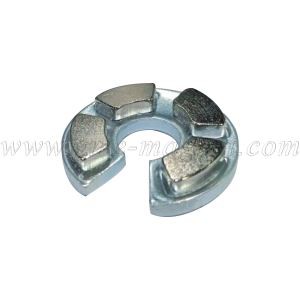 Μαγνήτης τμήματος διάταξης μαγνήτη τόξου νεοδυμίου σε μεταλλικό μέρος